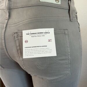 Ag Adriano Goldschmied Women's Light Gray Skinny Jeans